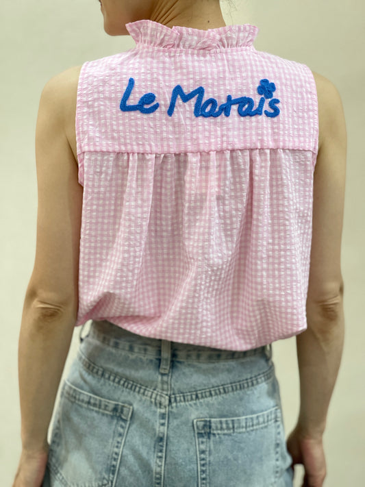 Chemise Vichy " Le Marais"
