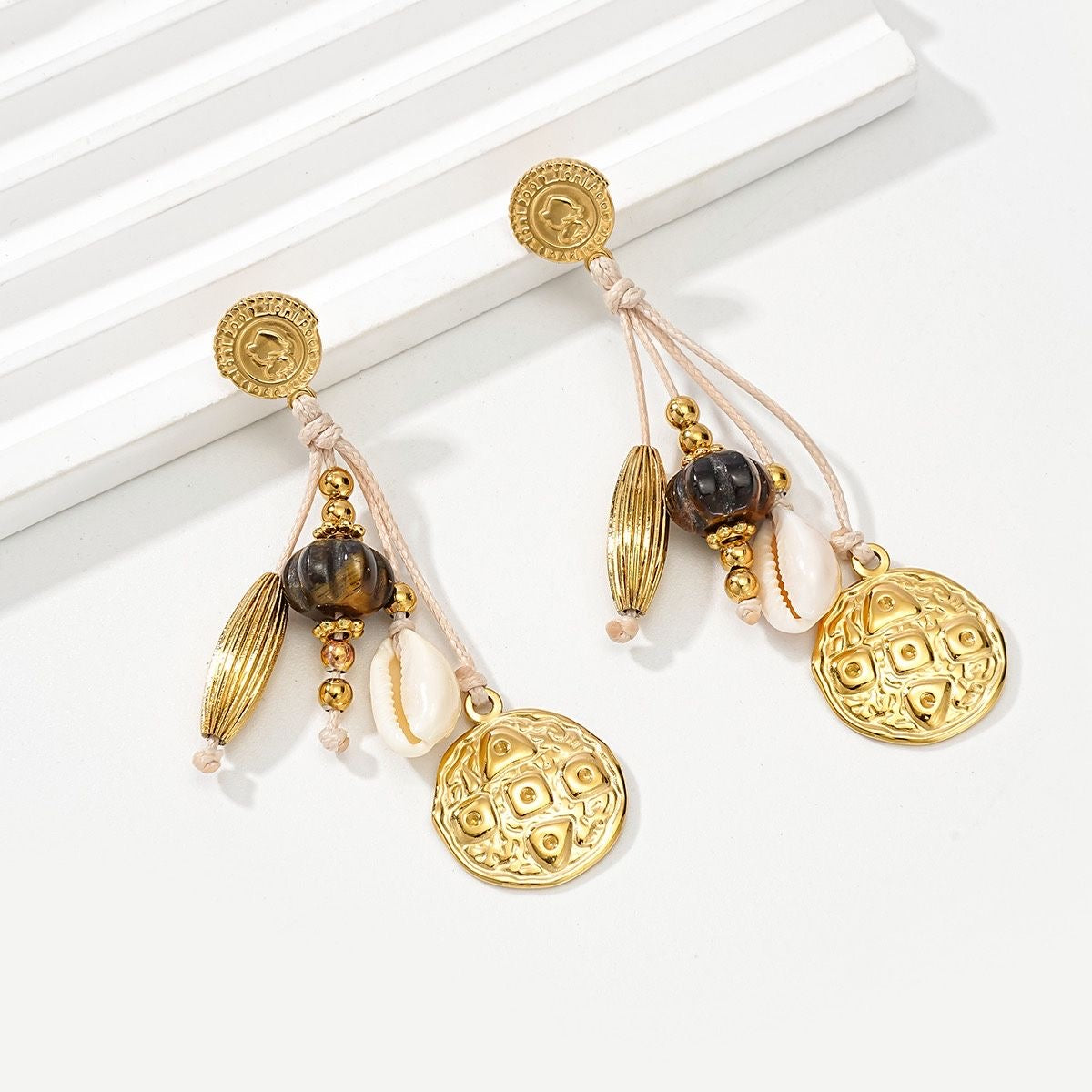 Boucles Dorées Coquillage