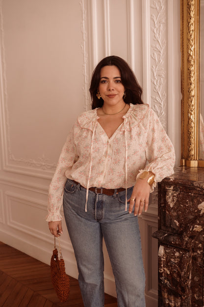 Blouse Fleurie Vintage du 42 au 46