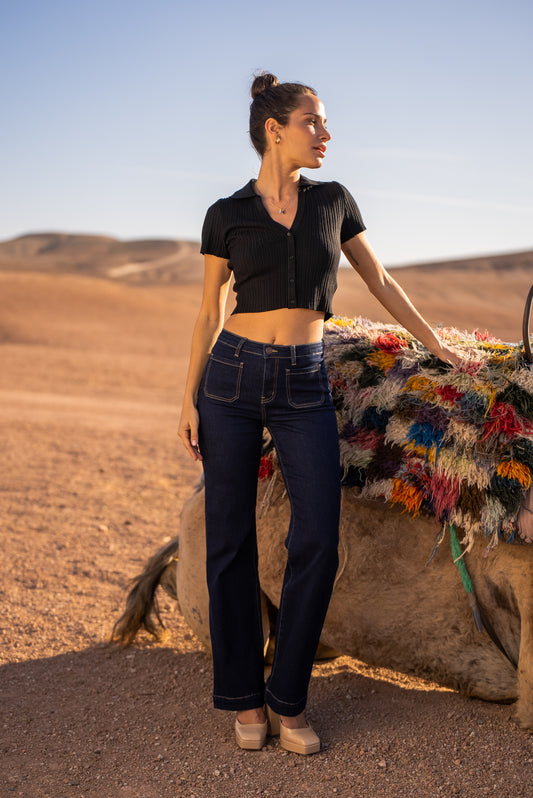 Jean Wide Leg Brut Kezia