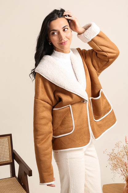 Veste Imitation Peau de Mouton