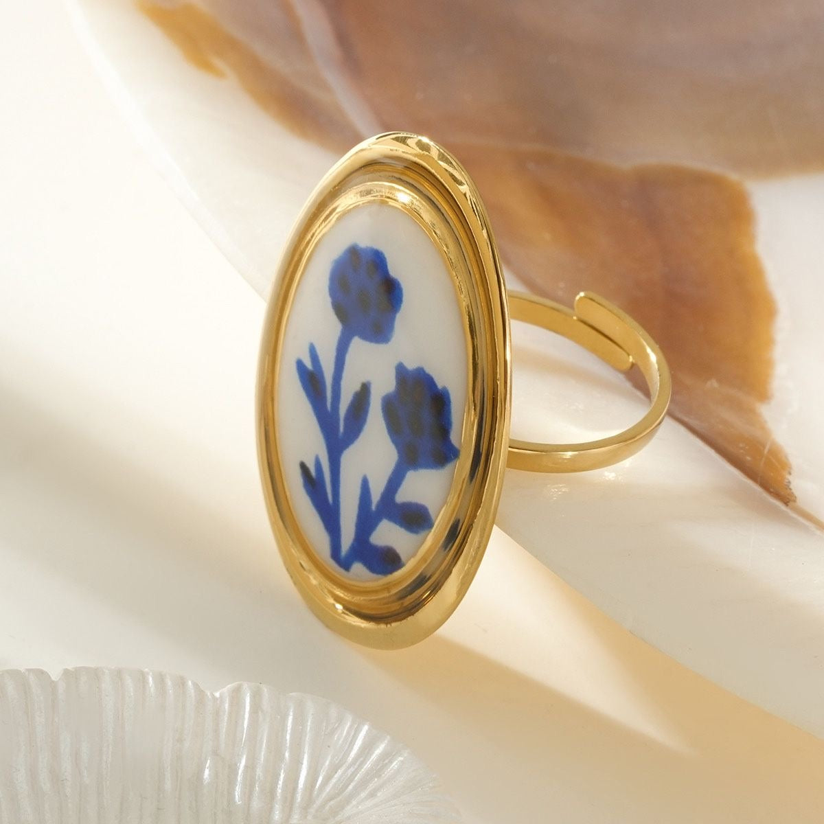 Bague Fleur Bleue