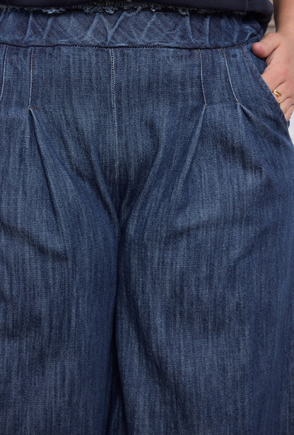 Pantalon Denim Frangé - Du 44 au 50