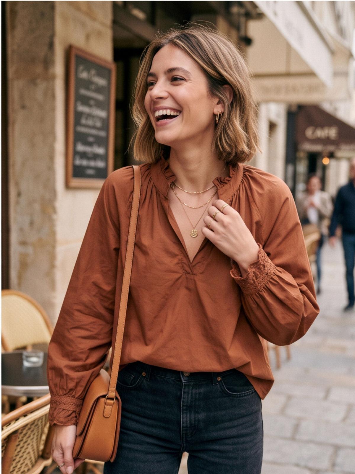Blouse Colette - Manches Longues Coton