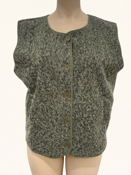 Gilet Boutonné Feutré - TU du 44 au 50