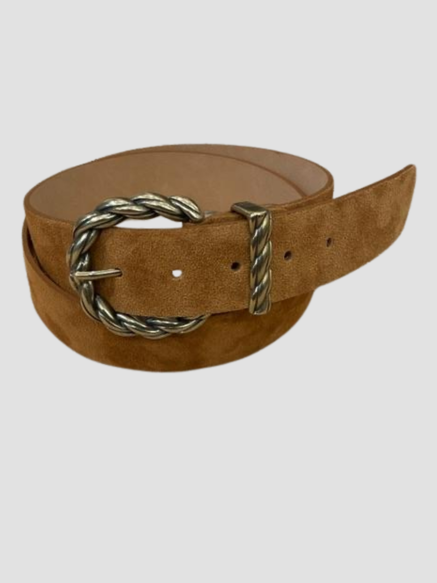 Ceinture en Cuir Boucle Torsadée