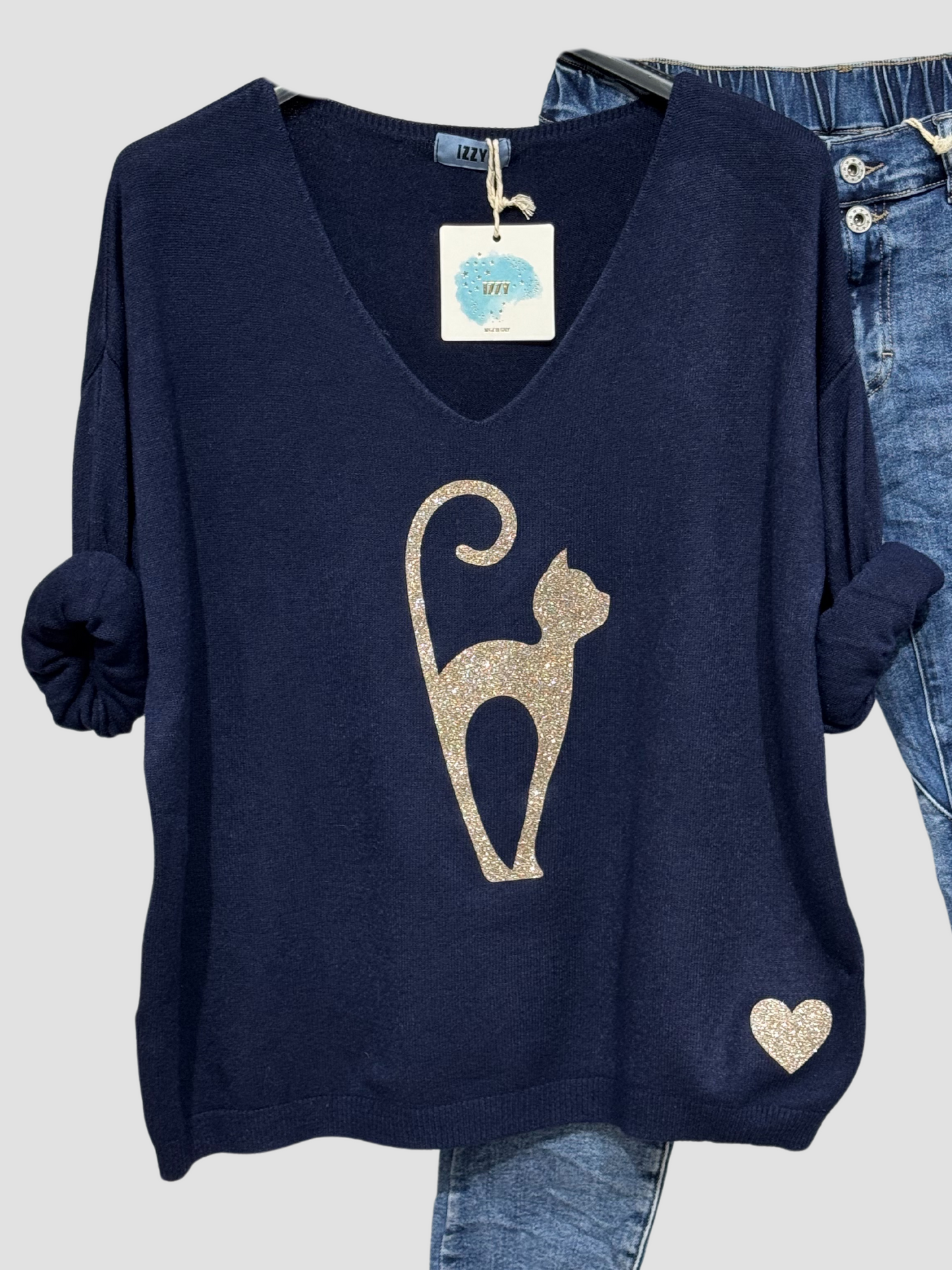 Pull Cat Coeur