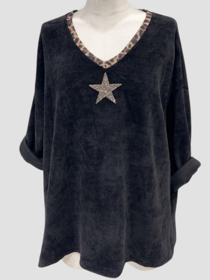 Pull Velours Star du 42 au 48