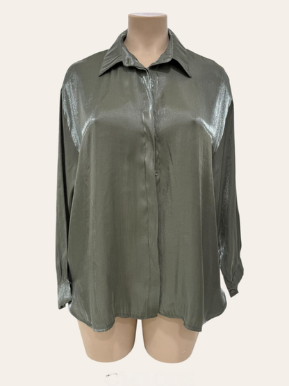 Chemise Satinée Grande Taille