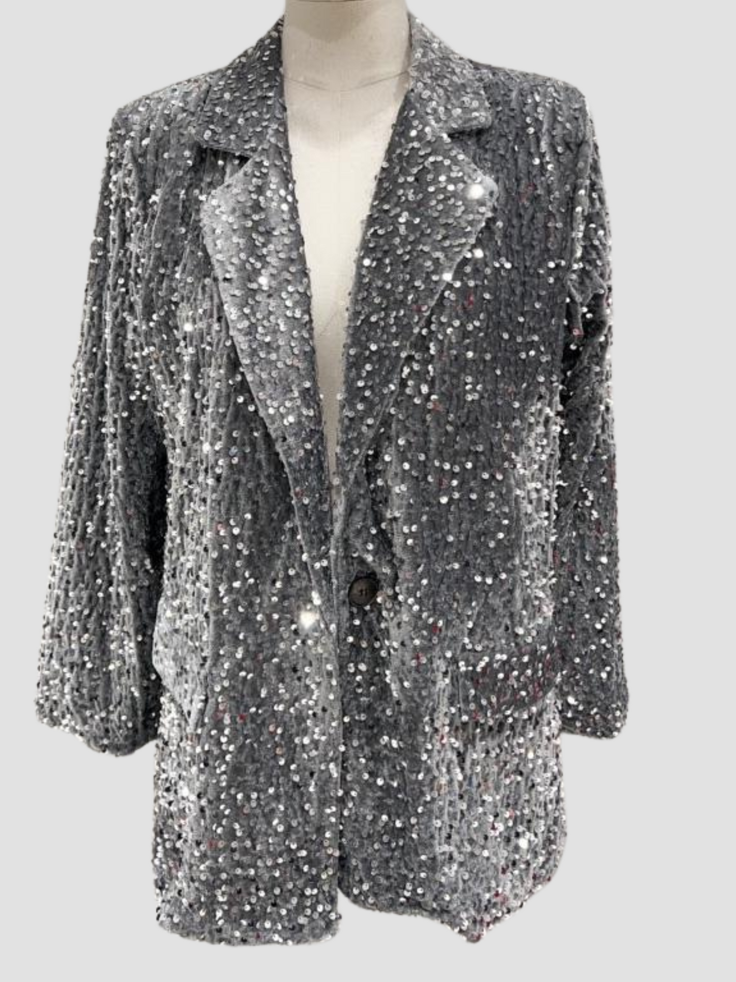 Blazer en Sequins Velours