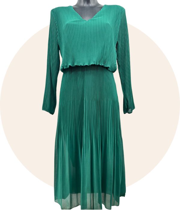 Robe Plissée Unie