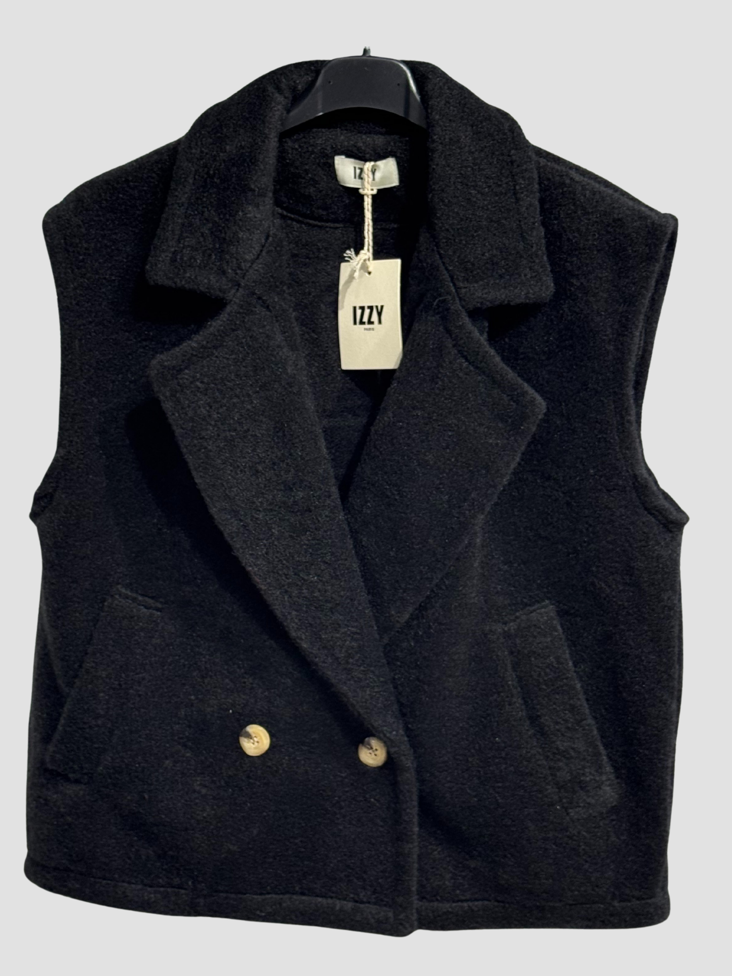 Veste sans Manches Col Blazer