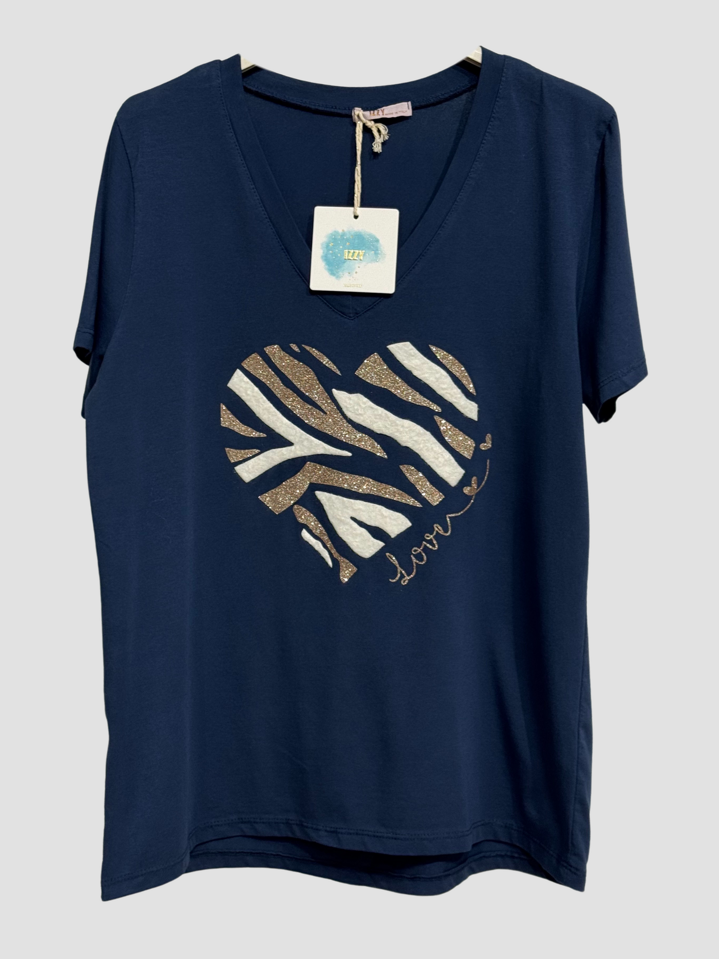 Tee-shirt Coeur Zébré