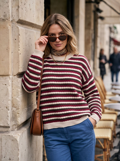 Pull Idalie - Rayé Oversize