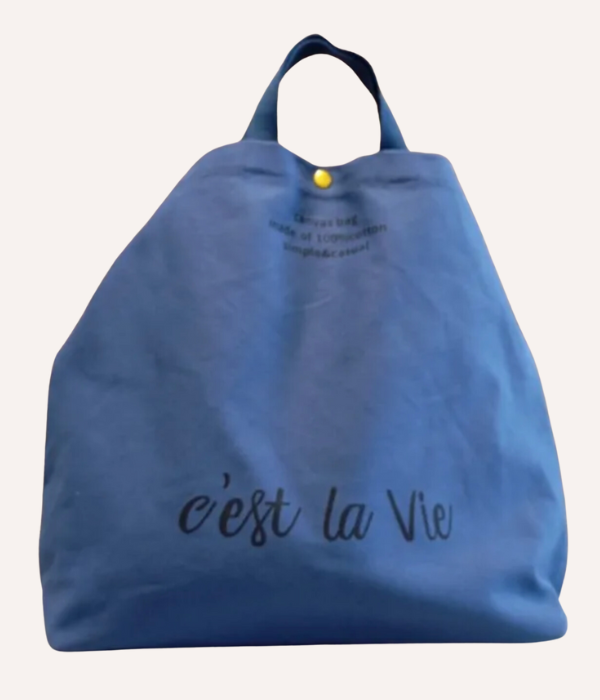 Sac en Toile "C'est la Vie"