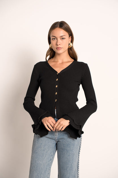 Gilet Noir Chic