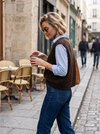 Top Louise - Maille Sans Manches