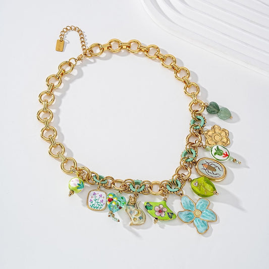 Collier Multi Pendentifs