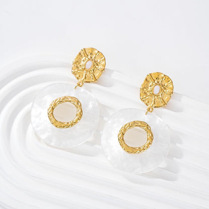 Boucles Nacre Dorée