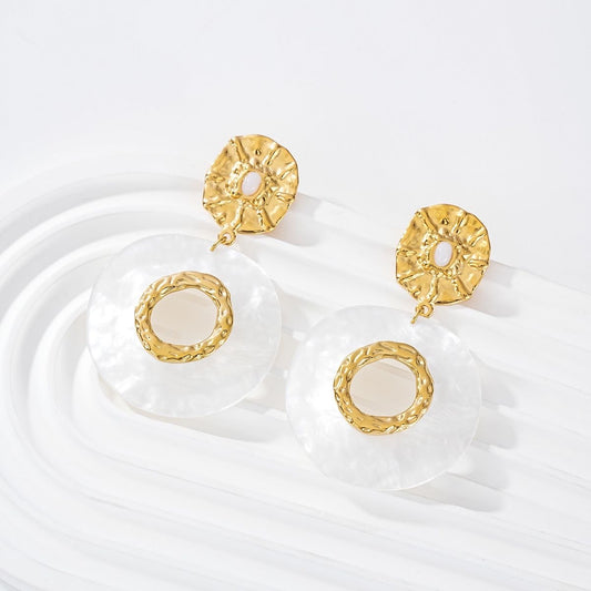 Boucles Nacre Dorée