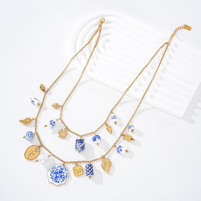 Collier Multirangs Doré