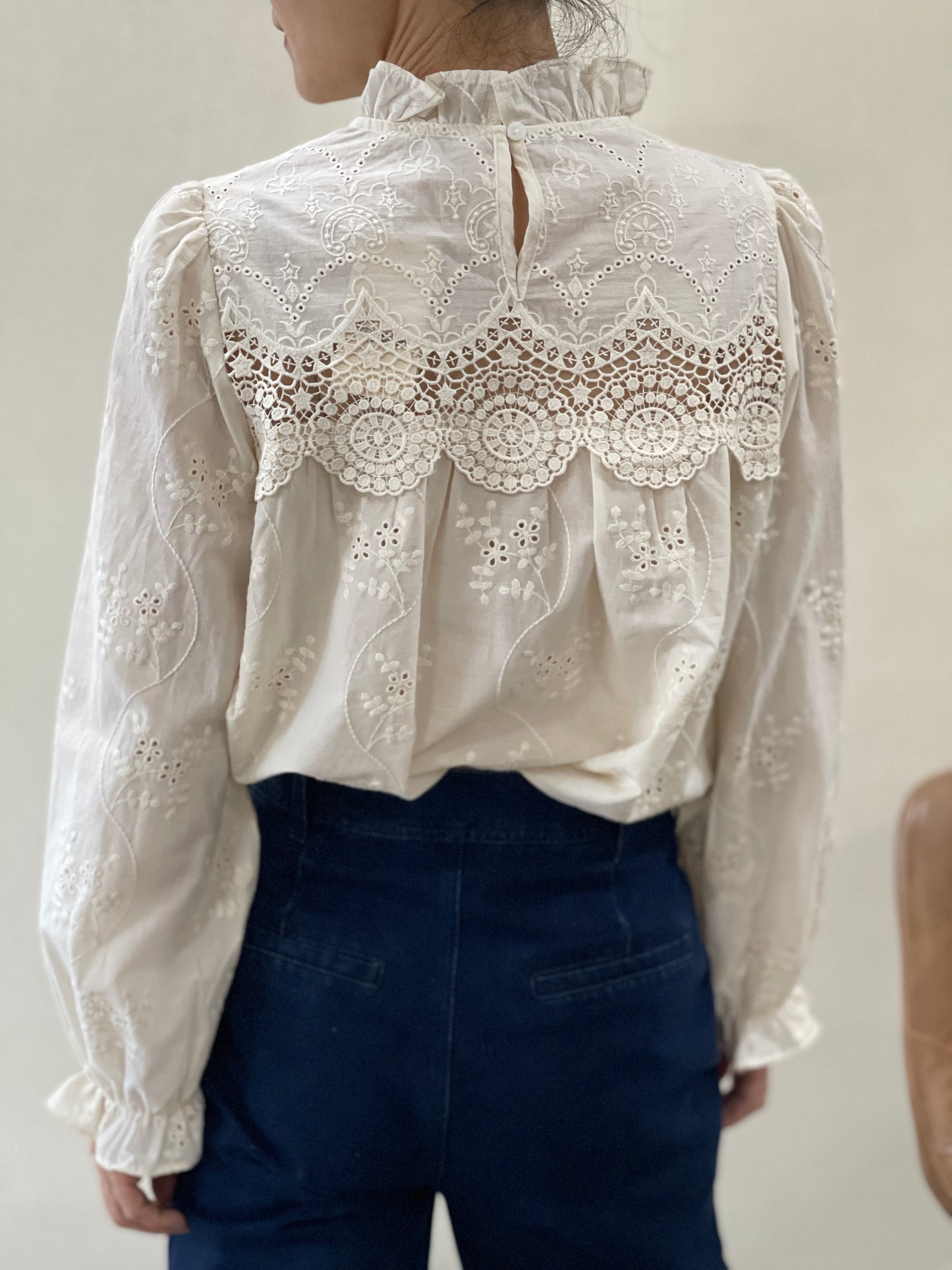Blouse Romantique Écru
