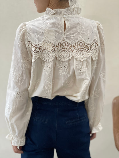 Blouse Romantique Écru