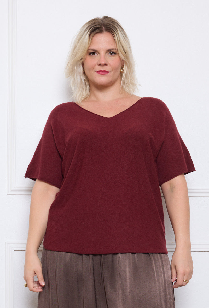 Pull Col V Ample - TU du 44 au 50