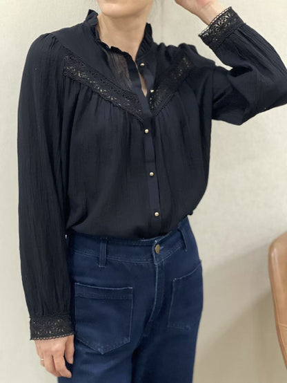 Chemise Féminine Dentelle Bohème