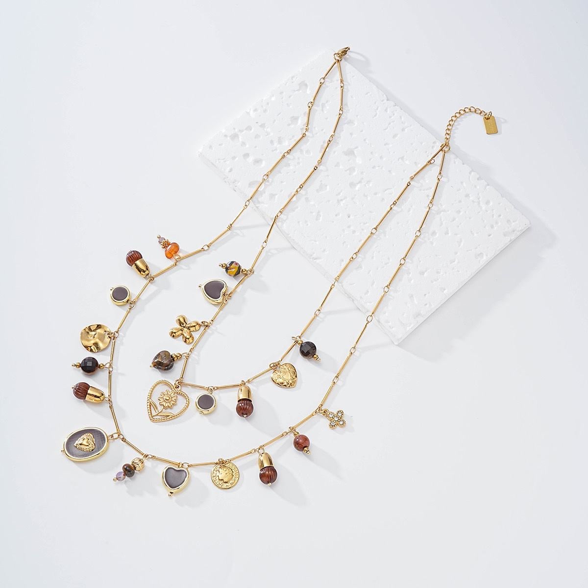 Collier Multi-Rangs Doré