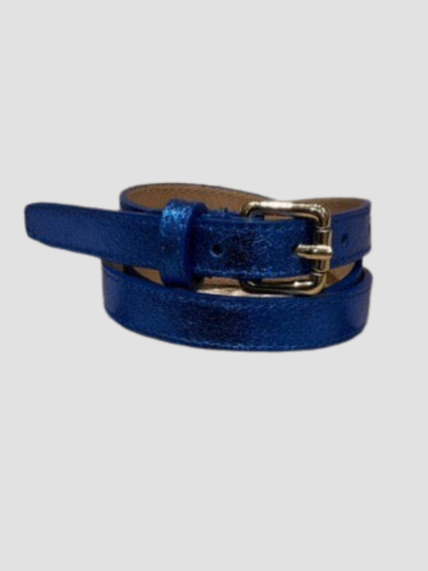 Ceinture Fine Brillante en cuir