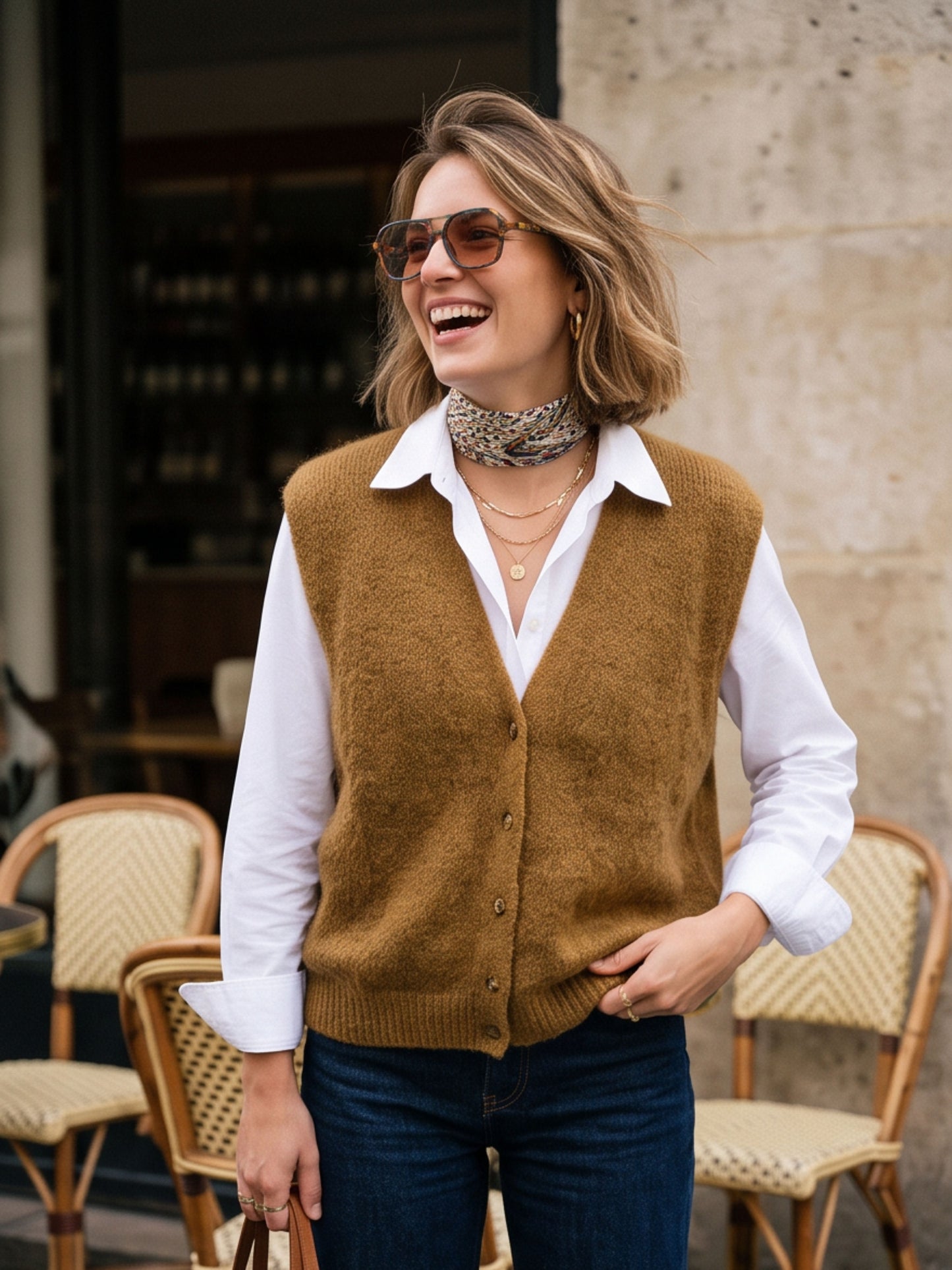 Gilet sans Manches Intemporel