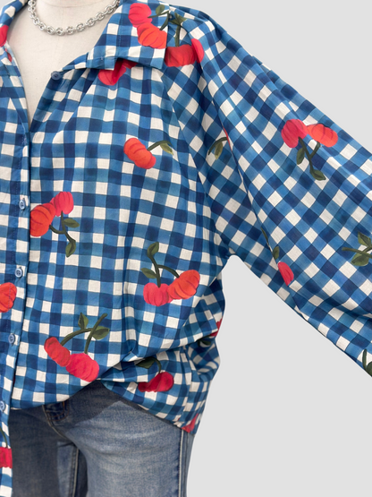 Chemise à Carreaux et Cerises