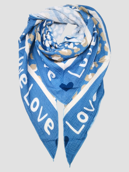 Foulard Triangle "Love is Love"