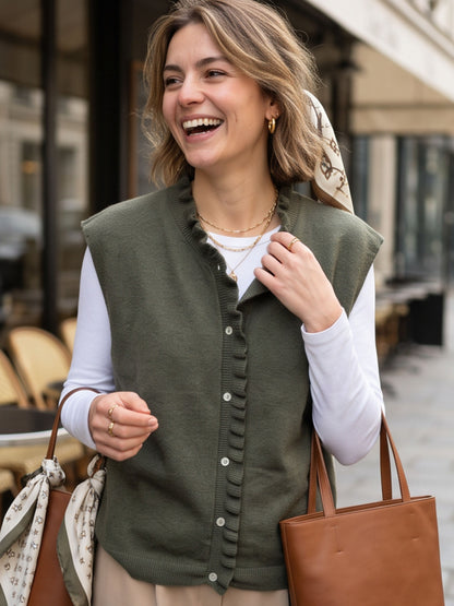 Gilet Josèphe - Col Festonné