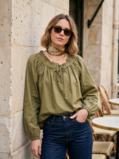 Blouse Guillemette - Col Froncé