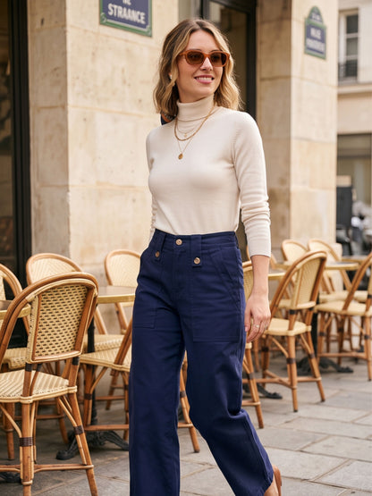 Pantalon Aldine - Large Poches Plaquées