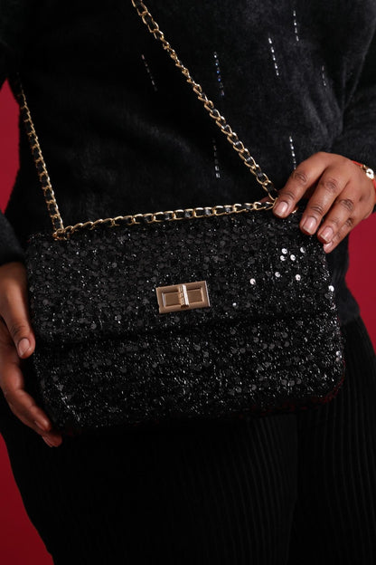 Sac Sequins Noir