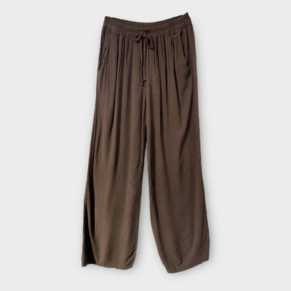 Pantalon Droit Crépon