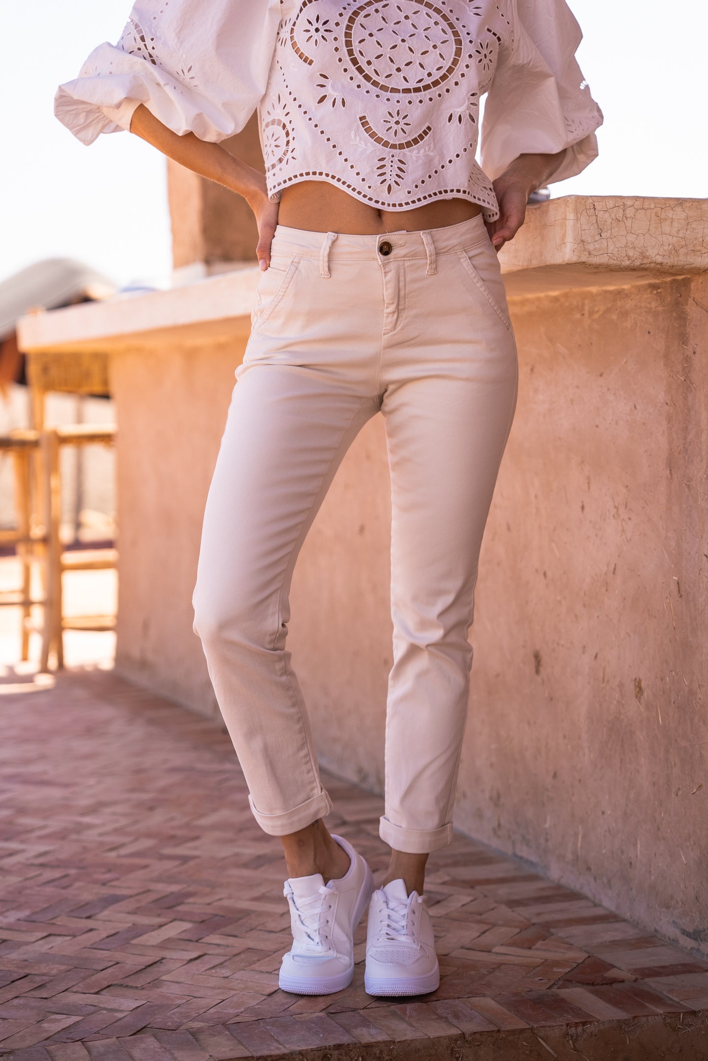 Pantalon Chino Femme