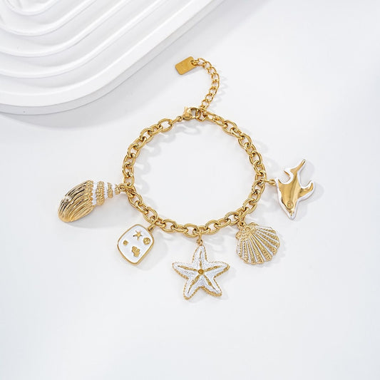 Bracelet Coquillage Doré