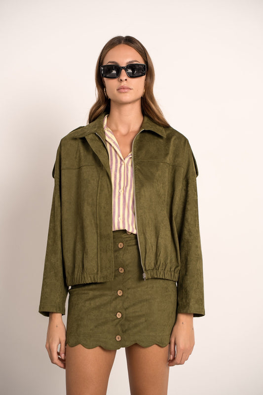 Veste en Suédine Souple