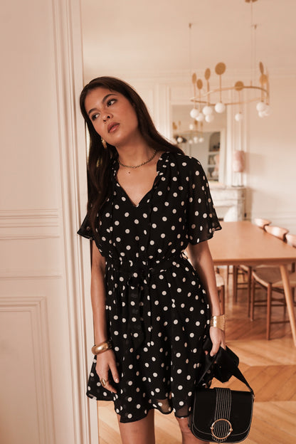 Robe Courte à Pois