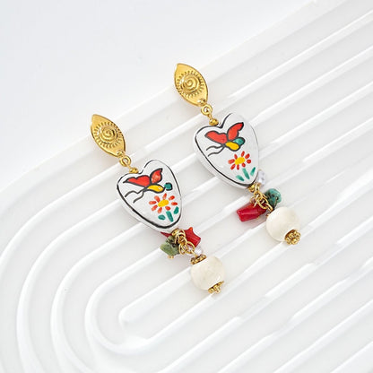 Boucles Cœur Porcelaine