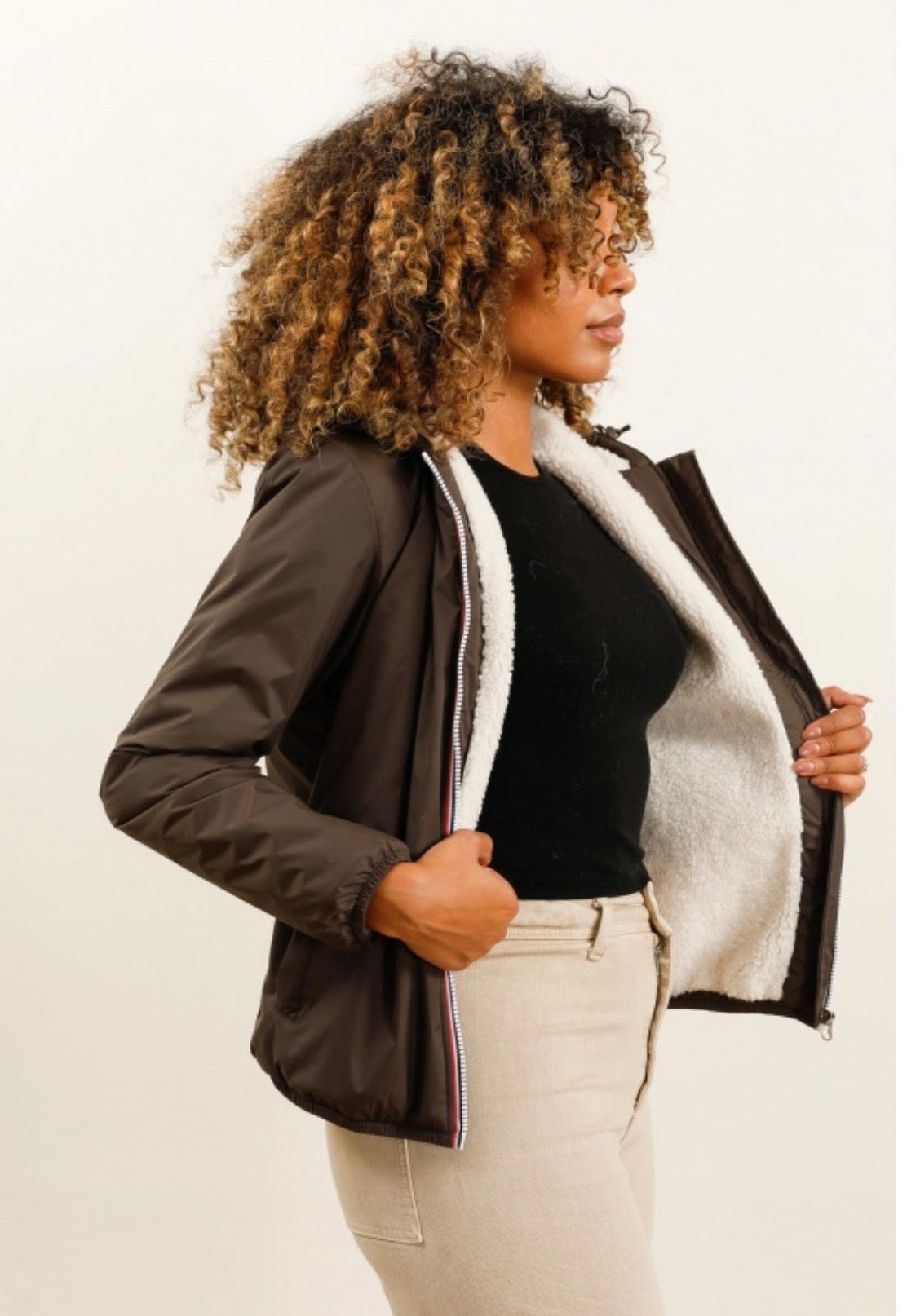 Imperméable Fourré Sherpa Court