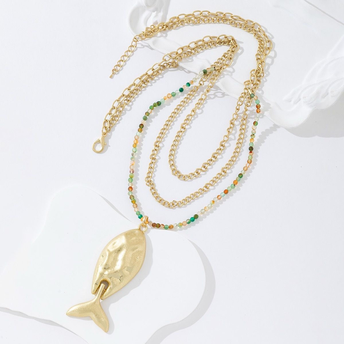 Collier Talisman Poisson