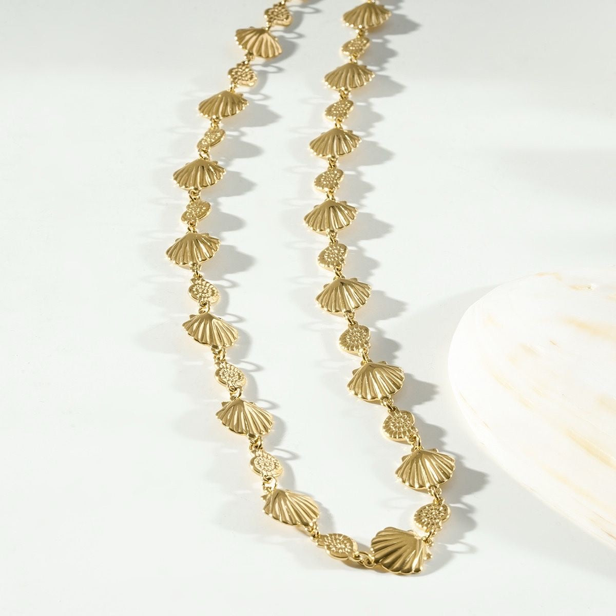 Collier Coquillage Doré