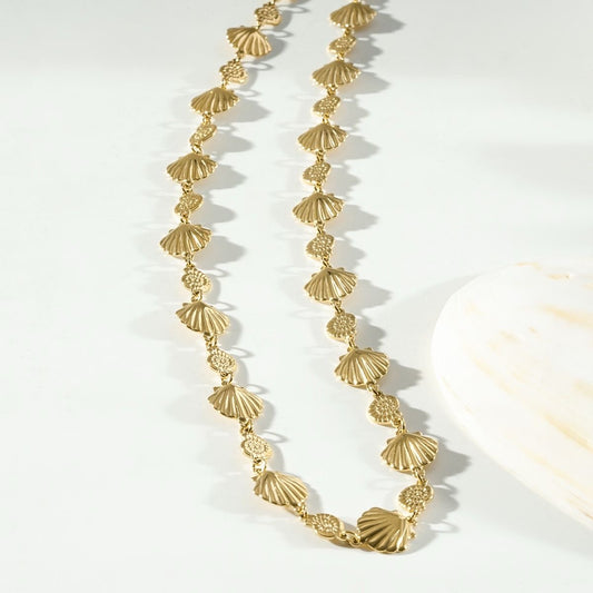Collier Coquillage Doré