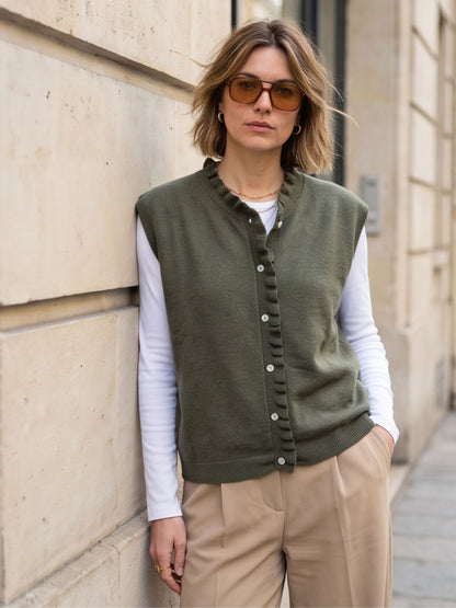 Gilet Josèphe - Col Festonné