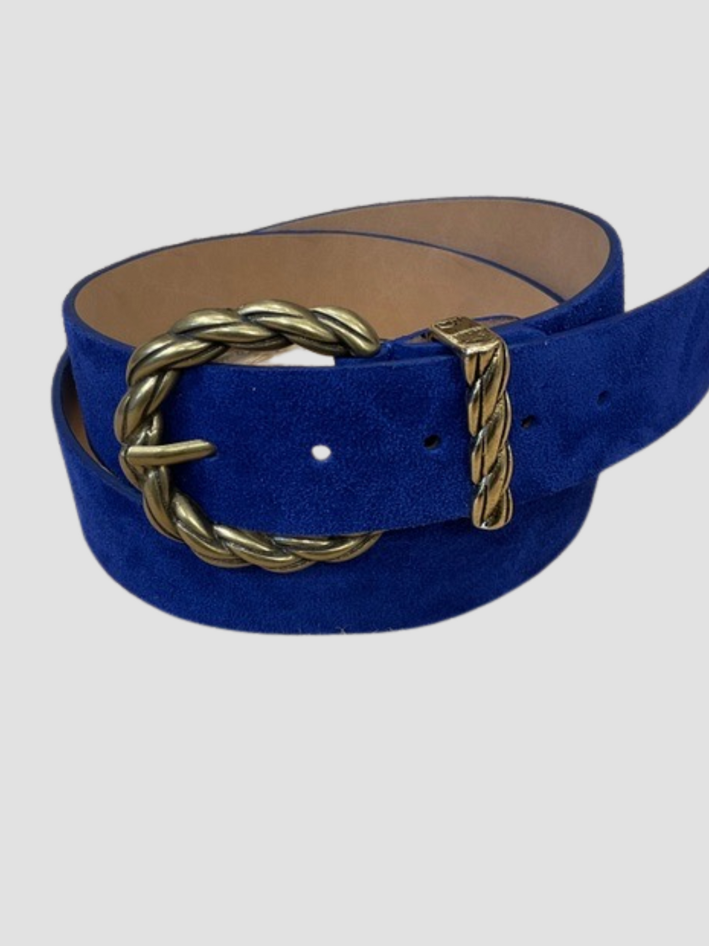 Ceinture en Cuir Boucle Torsadée